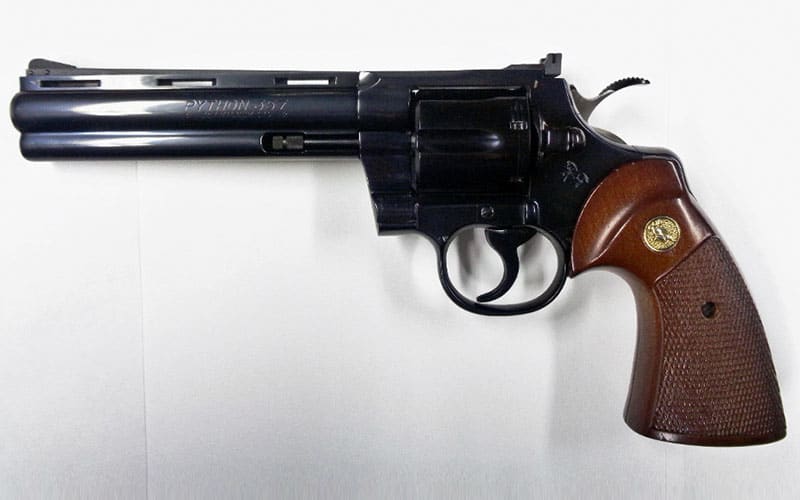 Old model Colt Python revolver