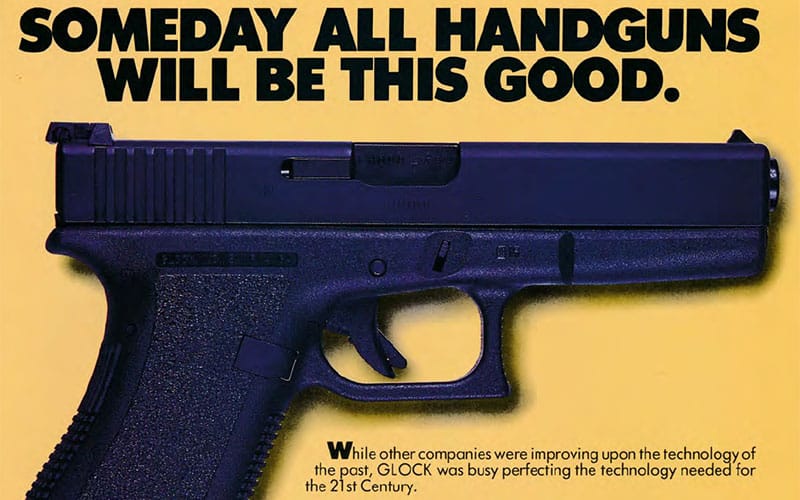 GLOCK Ad from American Handgunner Mar/Apr 1990