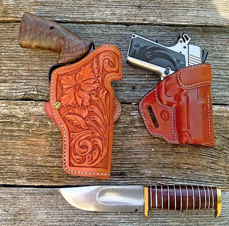 Fancy Sixgun Leather Holsters - American Handgunner