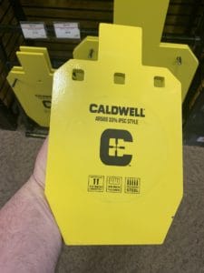 Reduced Size Reactive Steel Targets from Caldwell