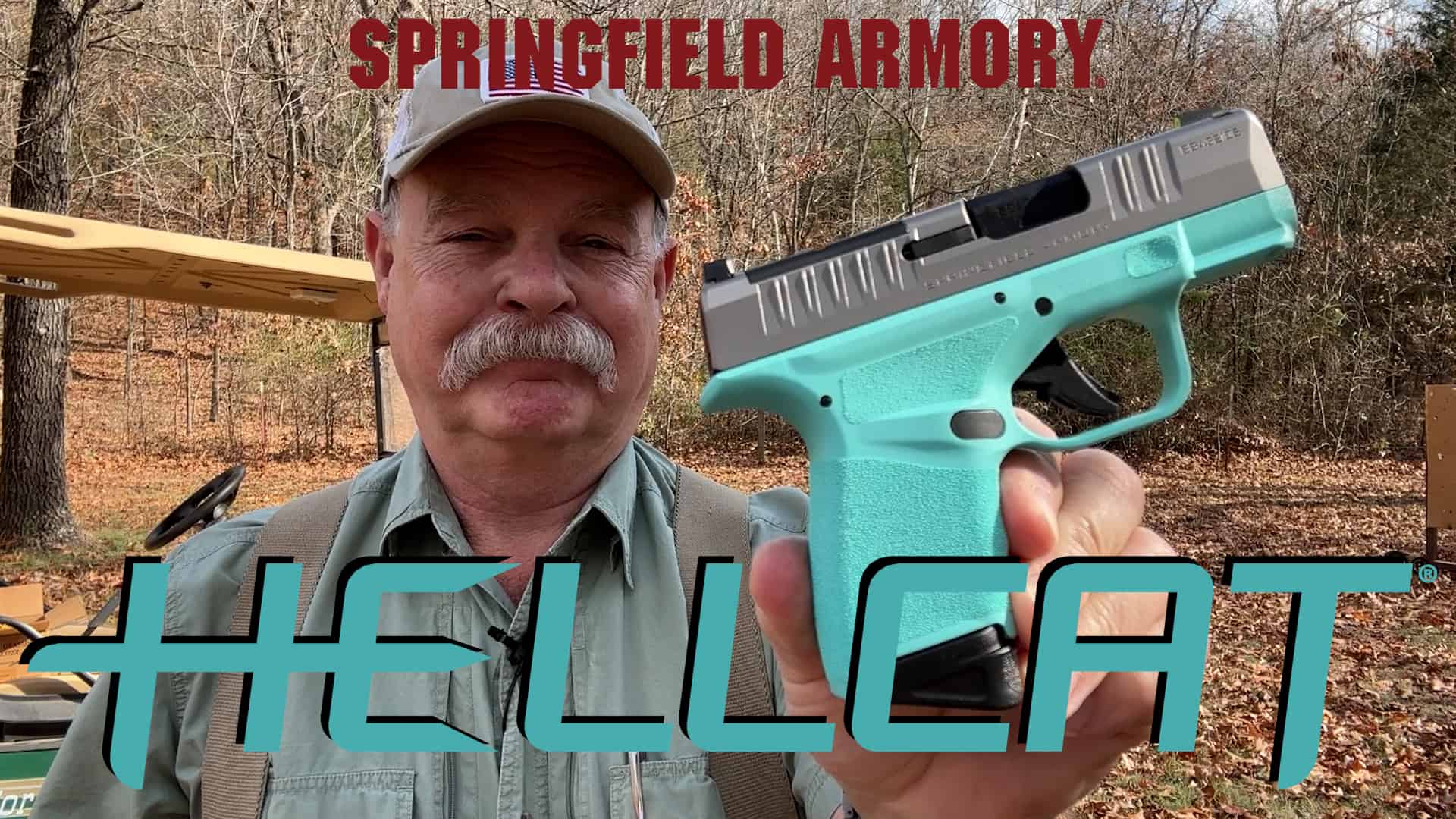 roy Huntington with springfield armory hellcat in robins egg blue
