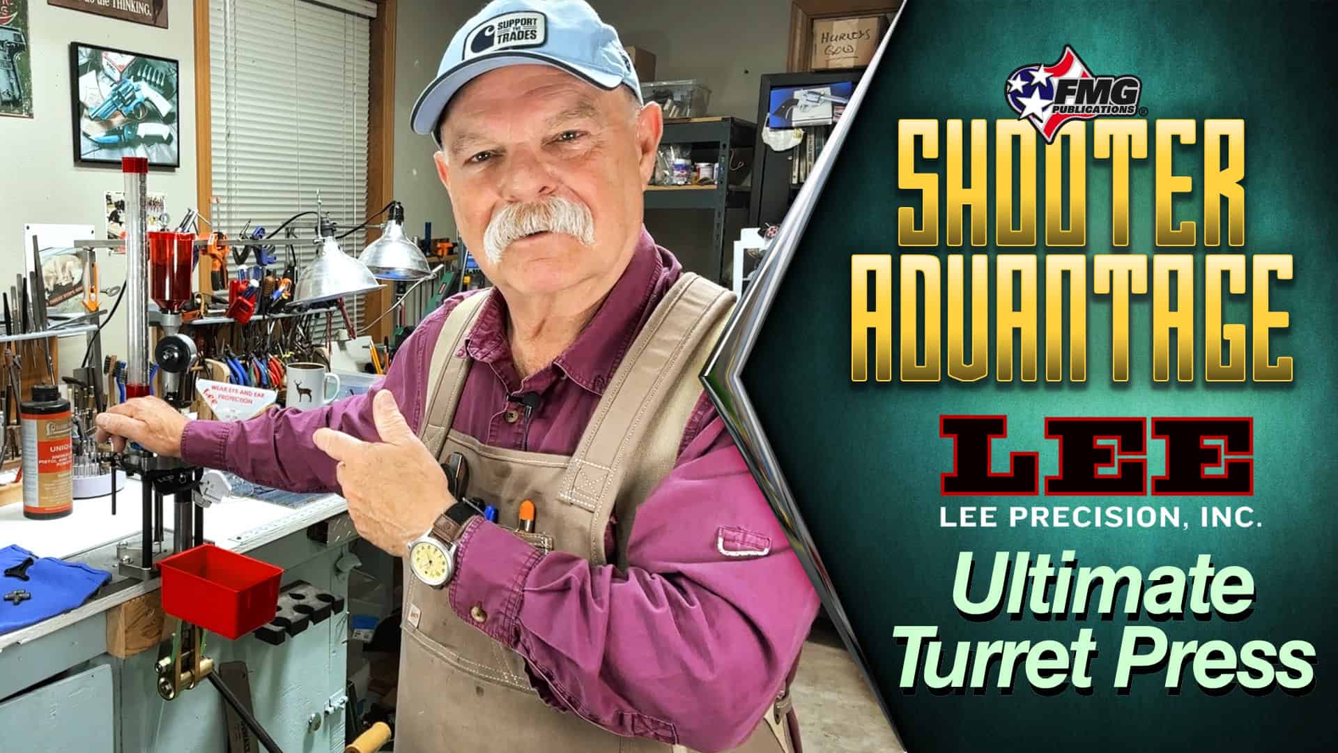 Roy Huntington with the Lee Precision Ultimate Turret Press